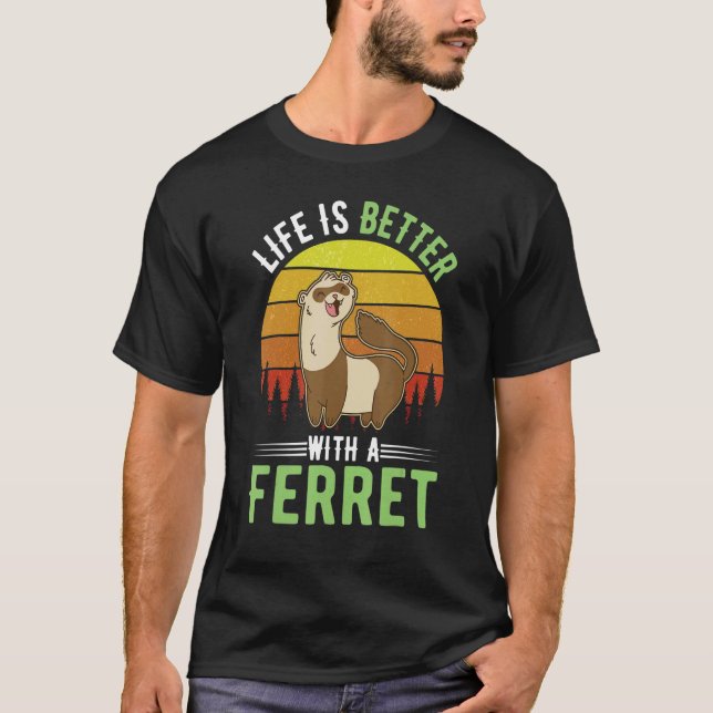 T-shirt avec un Ferret 1 (Devant)