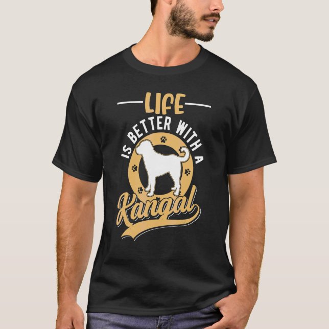 T-shirt Avec un Kangal (Devant)