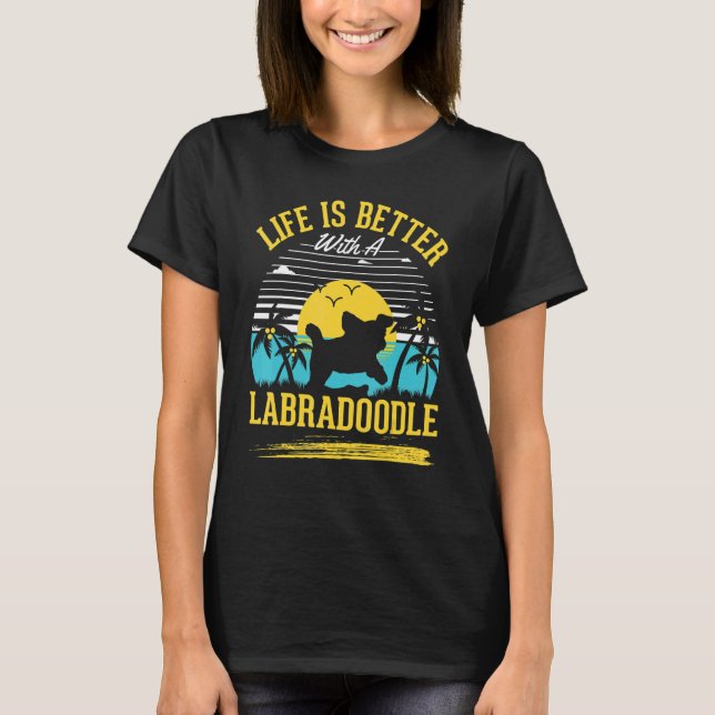T-shirt Avec Un Labradoodle (Devant)