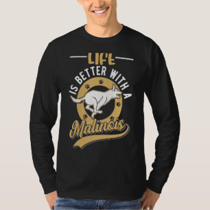 T-shirt Avec Un Malinois Belge Malinois