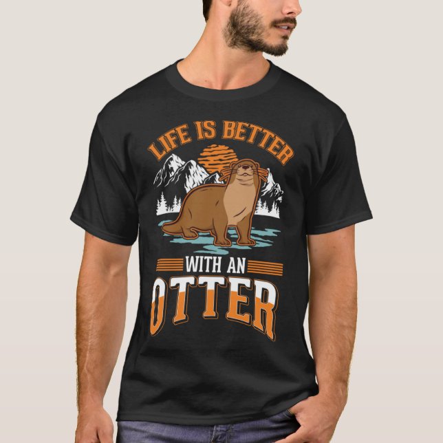 T-shirt avec un Otter (Devant)