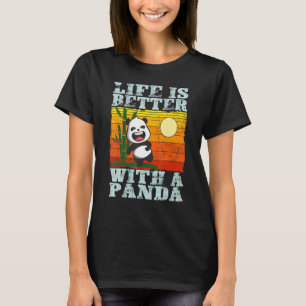 T-shirt Avec un ours panda   Animal Rétro 3