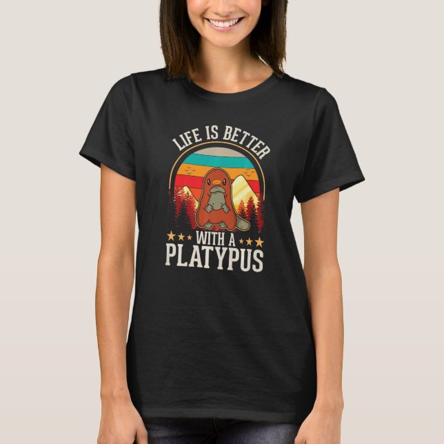 T-shirt avec un Platypus (Devant)