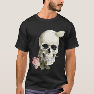 T-shirt Avec un rose entre mes dents