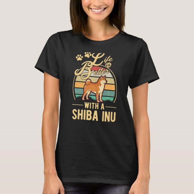 T-shirt avec un Shiba Inu (Devant)