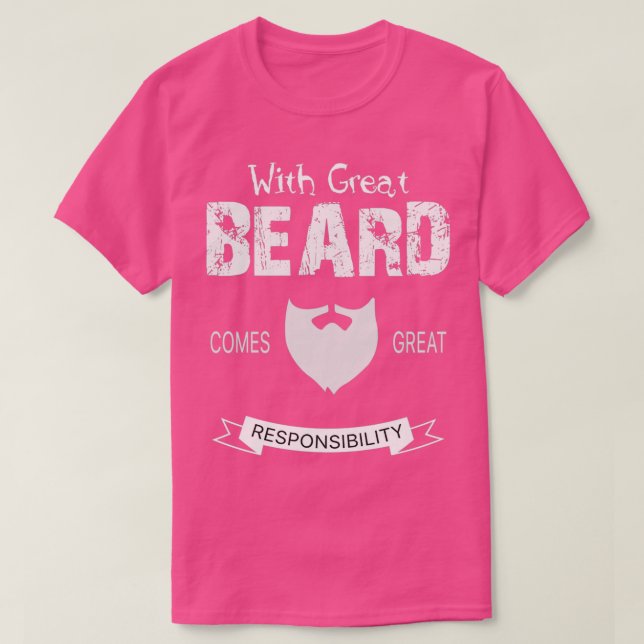 T-shirt Avec Une Grande Barbe 1 (Design devant)
