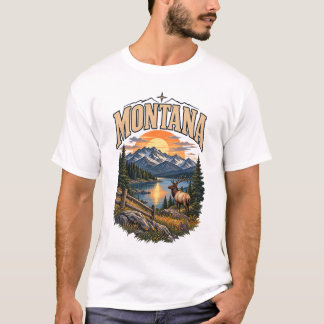 T-shirt avec une impression de paysage MONTANA