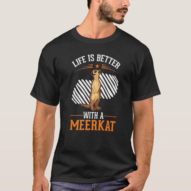 T-shirt avec une suricate (Devant)