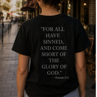 T-Shirt avec verset biblique Romains 3:23