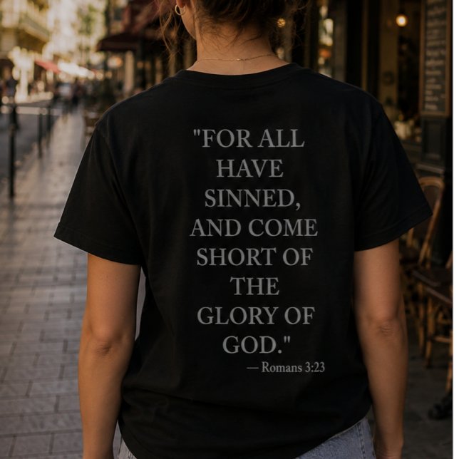 T-shirt avec verset biblique Romains 3:23 (Créateur téléchargé)
