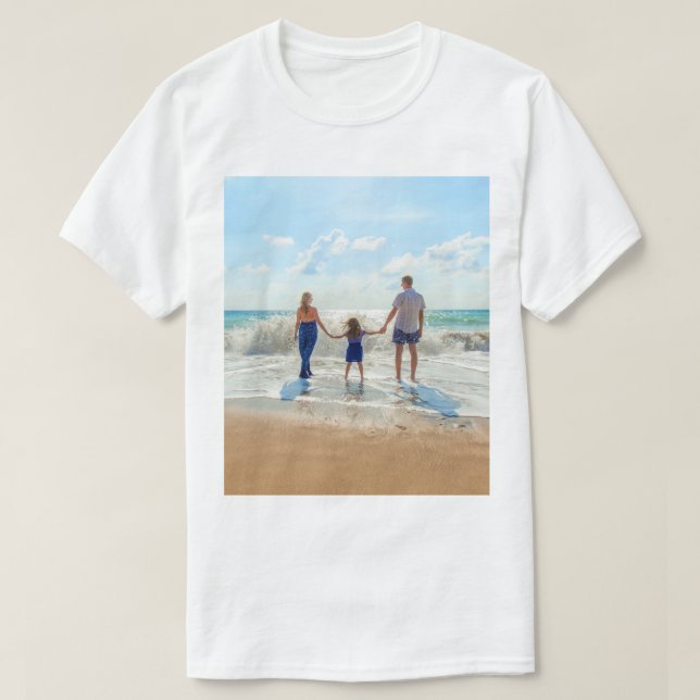 T-Shirt avec votre conception de photo (Design devant)