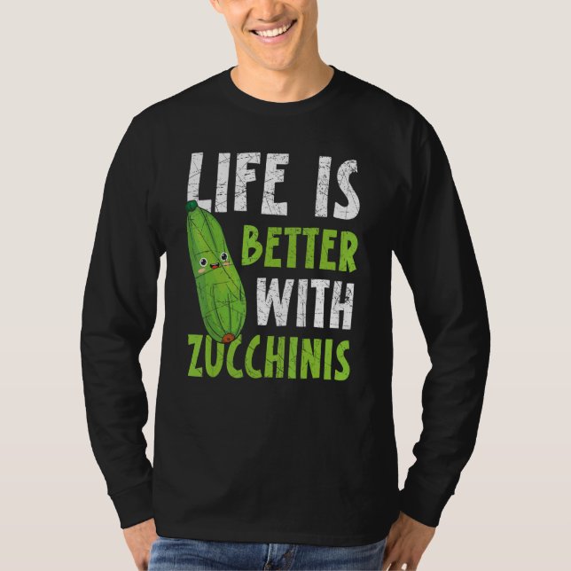 T-shirt Avec Zucchinis Vegetable Vegetable en santé (Devant)