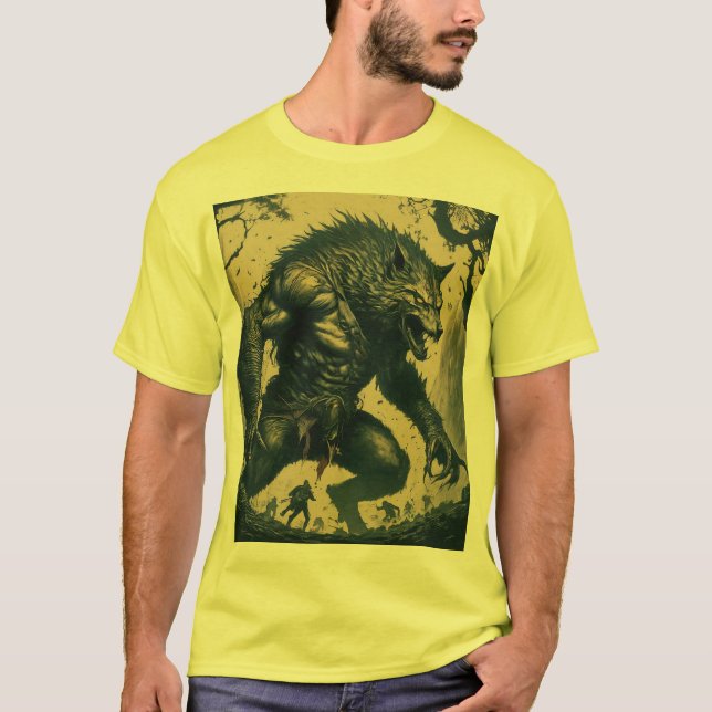 T-shirt Avengers contre Werewolf Fury. (Devant)