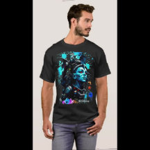 T-shirt avenir passé sur noir