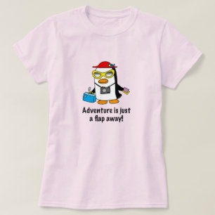 T-shirt Aventure à un battement de l'aile Manchot touriste