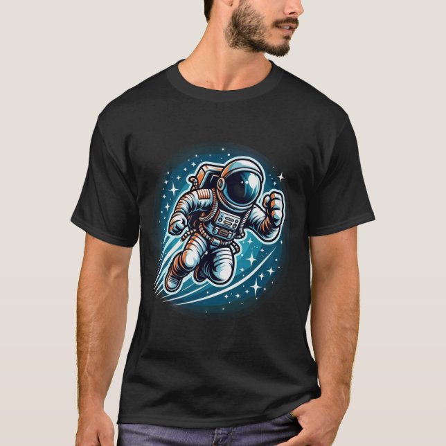T-shirt aventure astronaute cosmique (Devant)