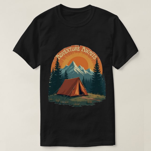 T-shirt Aventure Attend - Dans le Far (Design devant)