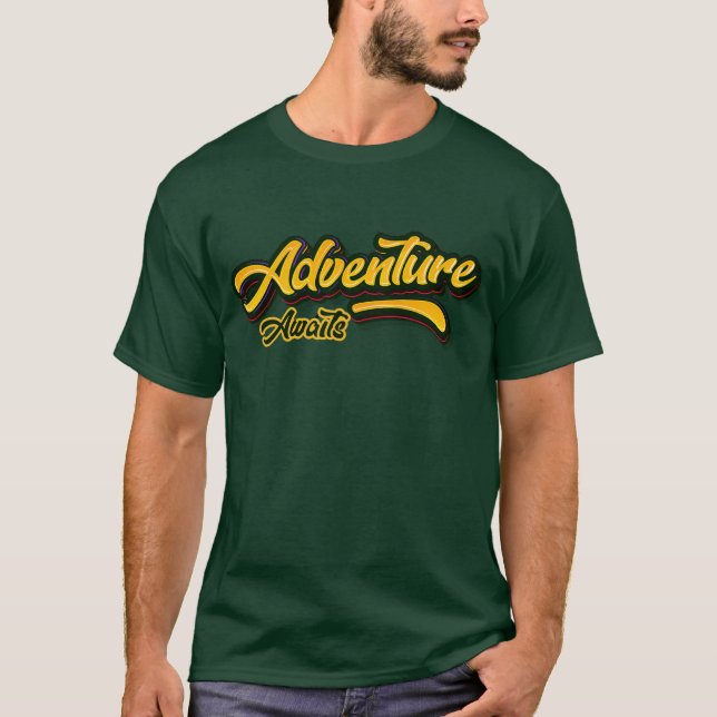 T-shirt Aventure Attend | Voyage (Devant)