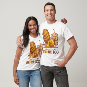T-shirt Aventure au zoo du Bronx Lion vintage