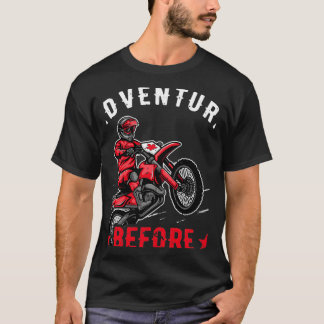 T-shirt Aventure avant Démentia Biker Motorcycle Cool Ri