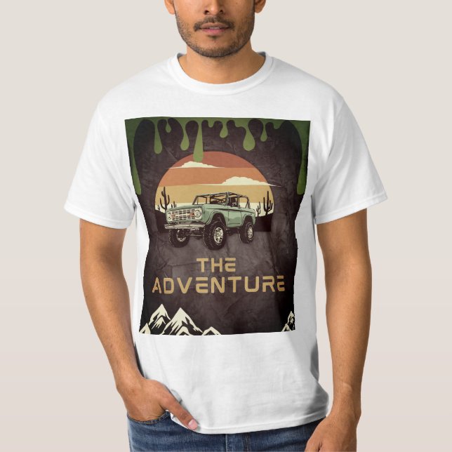 T-shirt Aventure avec vibes à longue autonomie (Devant)