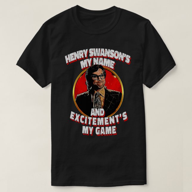 T-shirt Aventure Await Embrassez les vidéos Henry Swanson  (Design devant)