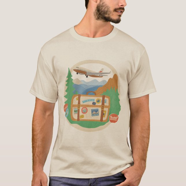 T-shirt Aventure Await - Voyage & Explore Tee (Devant)