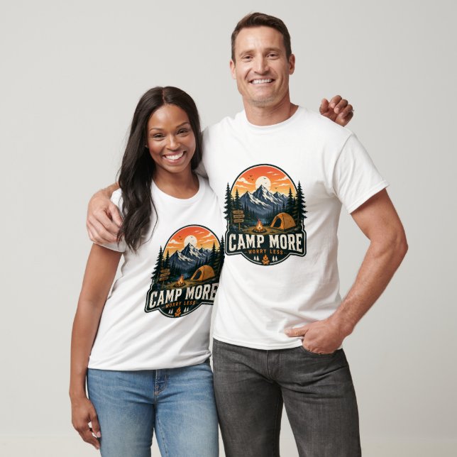 T-Shirt Aventure Camping (Unisexe)