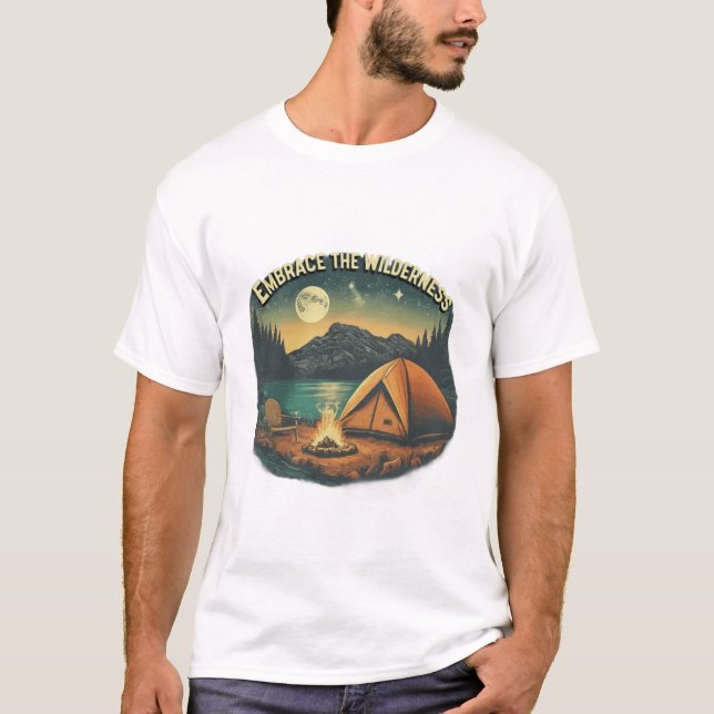 T-shirt aventure Camping Lune (Devant)