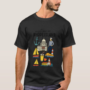 T-shirt Aventure côtière nautique de Rhode Island
