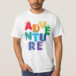 T-shirt AVENTURE - Courrier arc-en-ciel