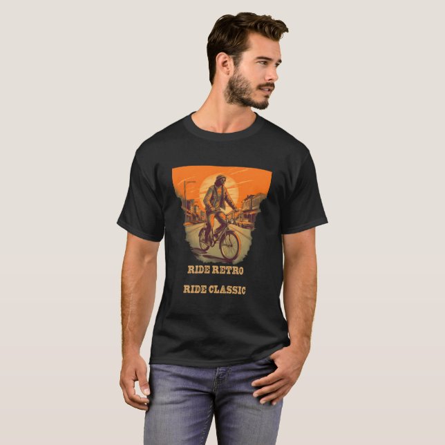 T-shirt Aventure cycliste à travers la campagne pittoresqu (Devant entier)