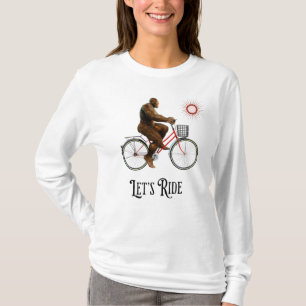 T-shirt Aventure cycliste amusante de Bigfoot rétro