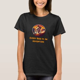 T-shirt Aventure cycliste Chaque randonnée Nouvelle explor