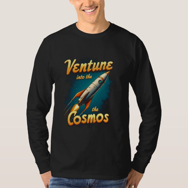 T-shirt Aventure dans la fusée Cosmos - Espace Explorer Gr (Devant)