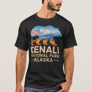 T-shirt Aventure dans le parc national de Denali en Alaska