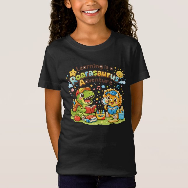 T-Shirt Aventure d'apprentissage de Roarasaurus (Devant)