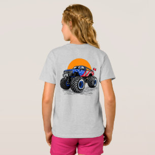 T-shirt Aventure de camion monstre tout terrain patriotiqu