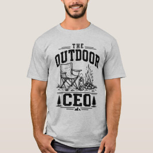 T-shirt Aventure de camping amusante autour d'un feu de ca
