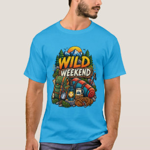 T-shirt Aventure de camping de week-end sauvage Montagne C