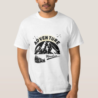 T-shirt Aventure de camping en montagne Nature