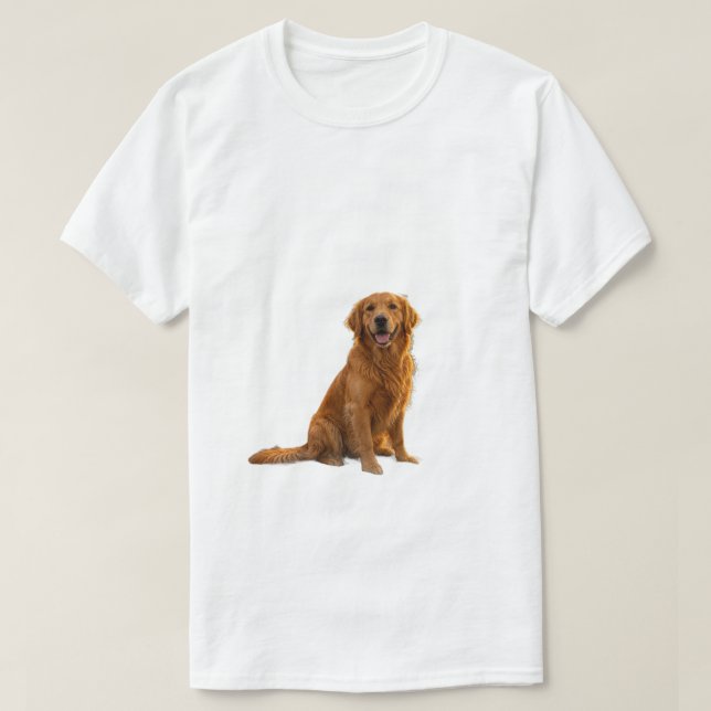 T-Shirt Aventure de Camping Golden Retriever (Design devant)