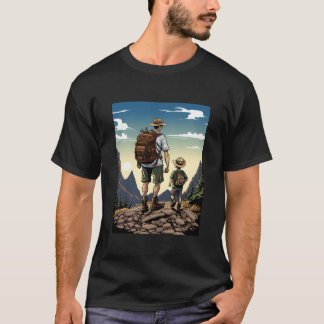 T-shirt Aventure de camping Mountainravel père et fils fam