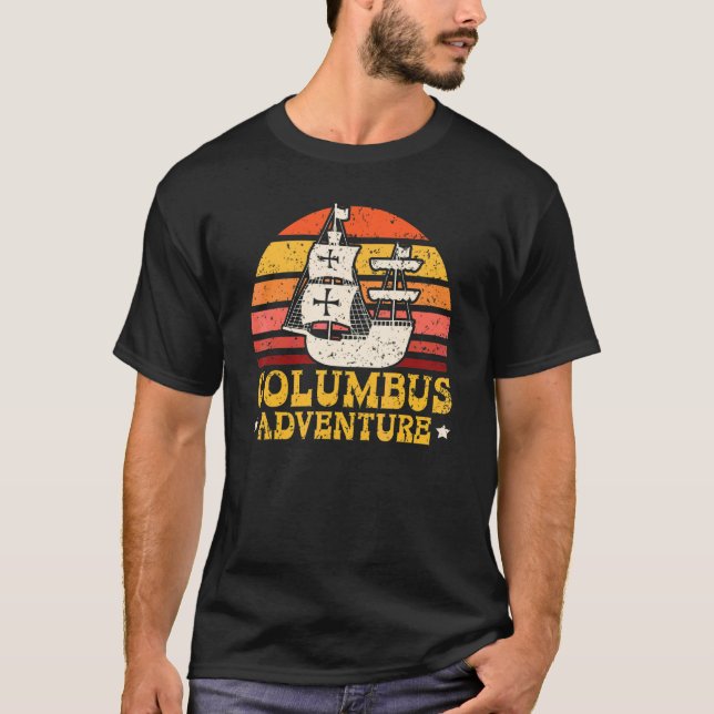 T-shirt Aventure de Colomb Jour de Christophe Colomb Navig (Devant)