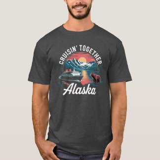 T-shirt Aventure de croisière vintage en Alaska Scénique r