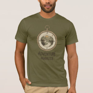 T-shirt Aventure de découverte de routes alternatives sans
