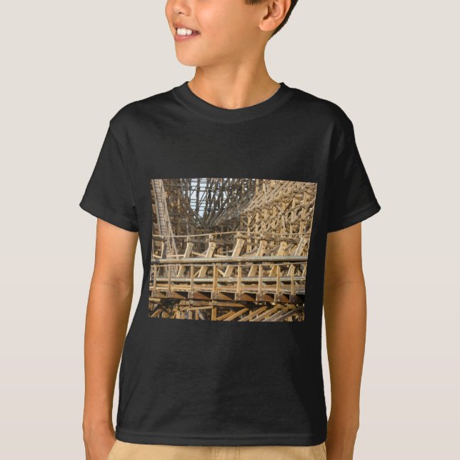 T-shirt Aventure de drapeaux des montagnes russes six d'EL (Devant)