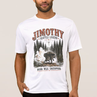 T-shirt Aventure de forêt de faune vintage de Jimothy Racc