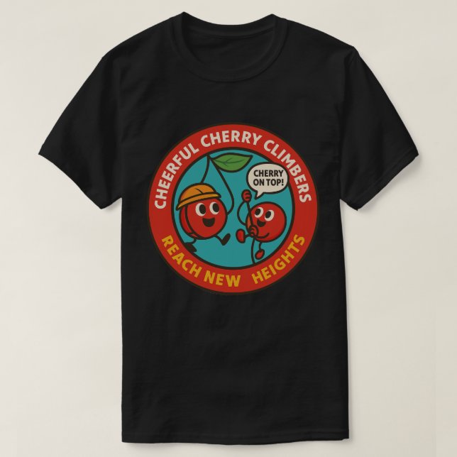 T-shirt Aventure de fruit motivationnel d'escalade (Design devant)