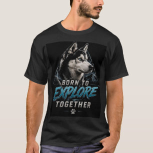 T-shirt ❄️ Aventure de Husky Sibérien Cadeau pour amateur